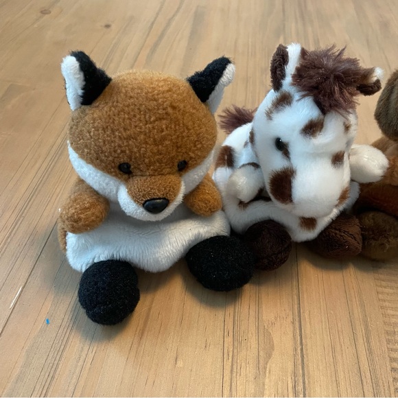 Aurora Palm Pals Bean Bags Lot Fox Horse Dog Alligator Moose Stuffed Animals - Picture 2 of 9